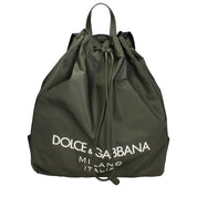 Green Nylon Backpack
