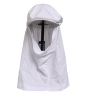 White Cotton DG Logo Plaque Baseball Balaclava Hat
