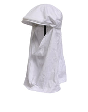 White Cotton DG Logo Plaque Baseball Balaclava Hat
