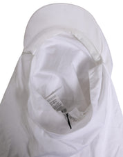 White Cotton DG Logo Plaque Baseball Balaclava Hat