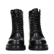 Black Leather Ankle Boots