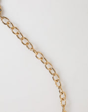 Gold Crystal Clock Pendant Statement Jewelry Necklace