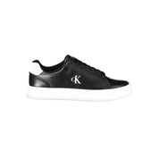 Black Polyurethane Men Sneaker
