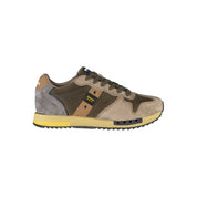 Green Leather Men Sneaker