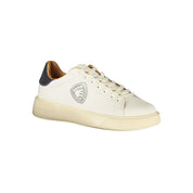 White Polyester Men Sneaker