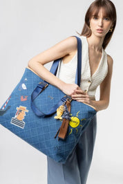 73BS9TZ01C BORSE SHOPPING V73 Blu 0000000306 V73