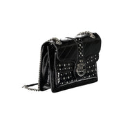 Black Polyurethane Women's Bag