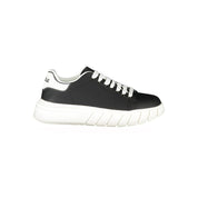 Black Polyurethane Men Sneaker