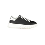 Black Polyurethane Men Sneaker