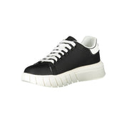 Black Polyurethane Men Sneaker