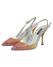 Dolce & Gabbana Multicolor Sequin Slingback Pumps Shoes Dolce & Gabbana