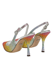 Dolce & Gabbana Multicolor Sequin Slingback Pumps Shoes Dolce & Gabbana