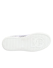 White Mesh Inserts Low Top Sneakers Shoes