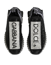 Black Silver Slip On Sorrento Sneakers Shoes