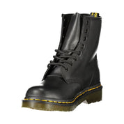 Black Leather Unisex Ankle Boot