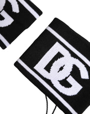 Black White DG Logo Cotton 1 Pair One Wristband
