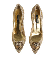 Gold Taormina Lace DEVOTION Pumps Shoes