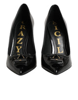 Black Bag Embellished Heels Pumps Shoes