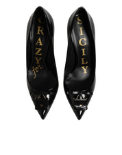 Black Bag Embellished Heels Pumps Shoes