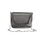Grey Polyurethane Women's Bag