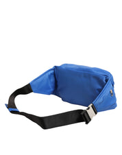 Blue Logo Plaque Nylon Waist Fanny Pack Men's Borse Bag
