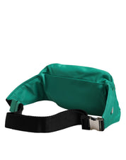 Dolce & Gabbana Green Logo Plaque Nylon Waist Fanny Pack Men's Borse Bag Dolce & Gabbana