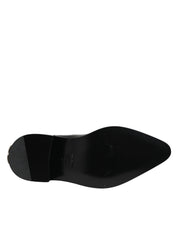 Black Studded Chelsea Short Ankle Boots Shoes