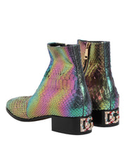 Multicolor Chelsea Short Ankle Boots Shoes