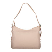 Rosa Poliuretano Donna Bag with Adjustable and Removable Strap