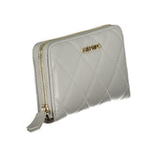 Grey Polyurethane Women's Wallet