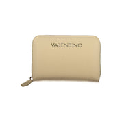 Beige Polyurethane Women's Wallet