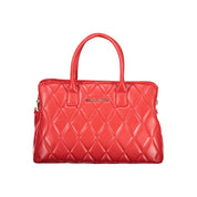Rosso Polyurethane Women's Bag with Handles and Compartments