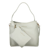 Grey Polyurethane Women's Bag