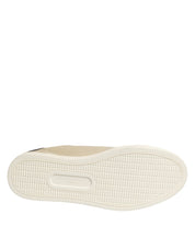 Beige London Low Top Leather Sneakers Shoes