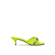Balenciaga Yellow Leather Mules
