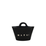 Black Cotton Shoulder Bag