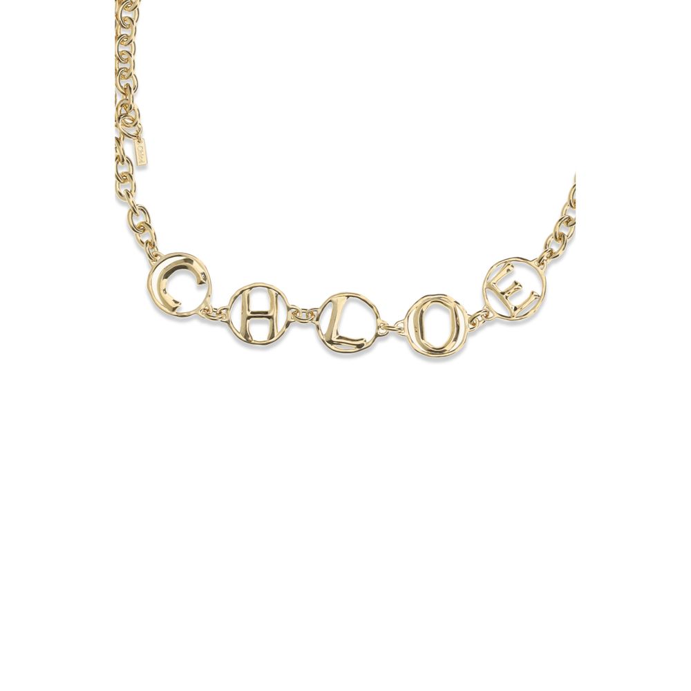 Chloé Gold Calf Leather Bos Taurus Regular Belt