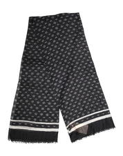 Black Crown Cashmere Neck Wrap Shawl Scarf