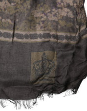 Brown Camouflage Modal Men Shawl Scarf