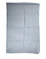 Light Blue Cashmere Knitted Shawl