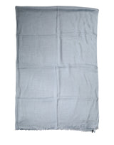 Light Blue Cashmere Knitted Shawl