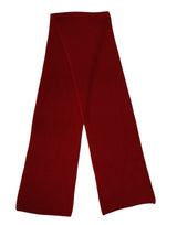 Red Wool Knitted Neck Wrap Shawl Men Scarf