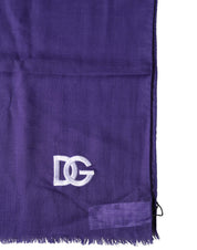 Purple Lace Stole Cotton Wrap Shawl Scarf