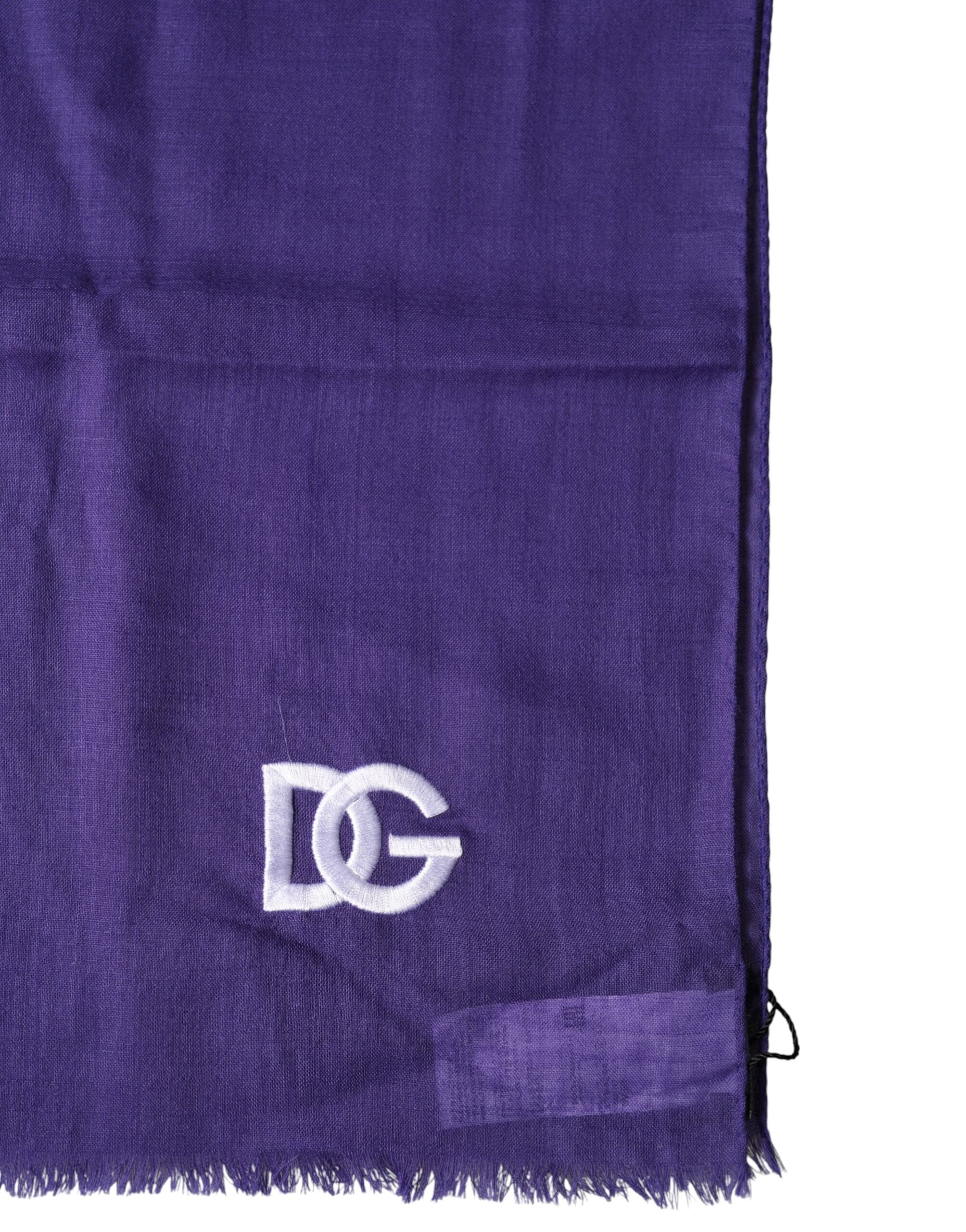 Purple Lace Stole Cotton Wrap Shawl Scarf