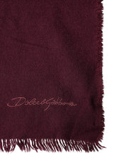 Maroon Cashmere Fringes Neck Wrap Shawl Scarf