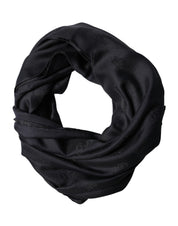 Dolce & Gabbana Black Lace Stole Silk NeckWrap Shawl Scarf
