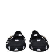 Black Fabric Ballet Flats