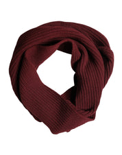 Maroon Cashmere Knitted NeckWrap Shawl Scarf