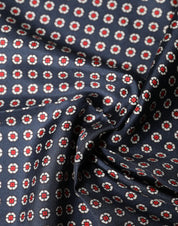Dolce & Gabbana Blue Patterned Silk Square Handkerchief Scarf Dolce & Gabbana
