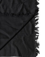 Black Lace Stole Neck Wrap Shawl Scarf